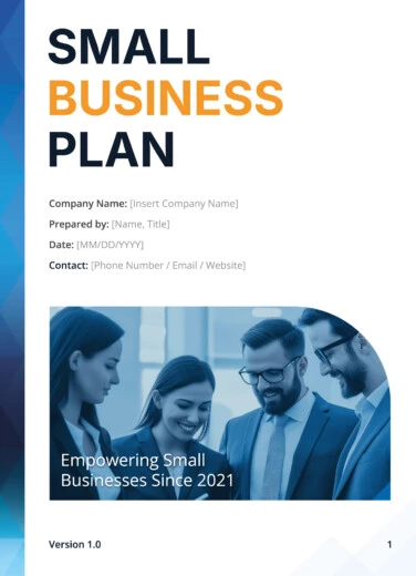 Small Business Plan Free Google Docs Template