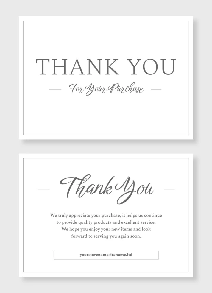 Thank You Postcard Free Google Docs Template