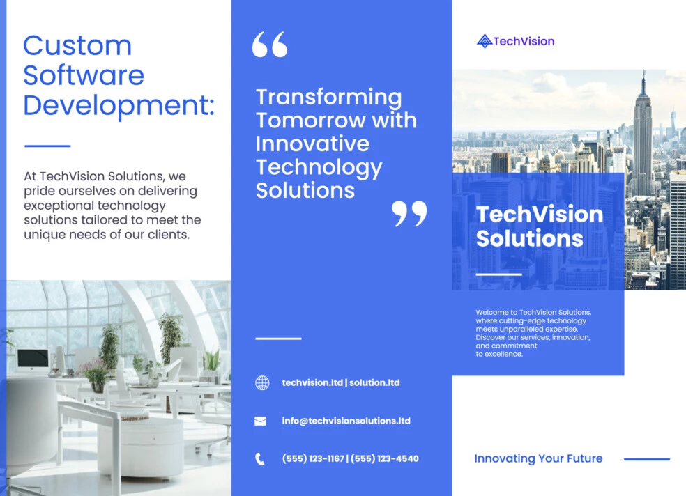 Tri Fold Business Brochure Free Google Docs Template